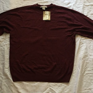 Men's Rust Red Crewneck Sweater (Never-Worn)